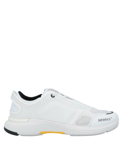 Shop Athletics Footwear Man Sneakers White Size 4 Textile Fibers, Soft Leather