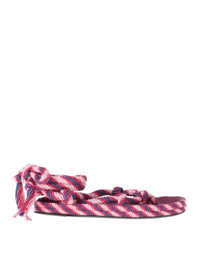 Shop Isabel Marant Toe Strap Sandals In Fuchsia