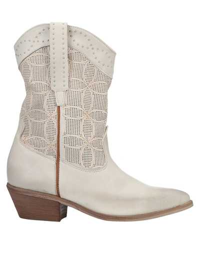 Shop Divine Follie Ankle Boots In Ivory