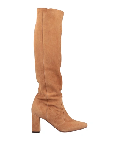 Shop L'autre Chose L' Autre Chose Woman Boot Camel Size 7 Soft Leather In Beige