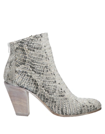 Shop Strategia Woman Ankle Boots Light Grey Size 6 Textile Fibers