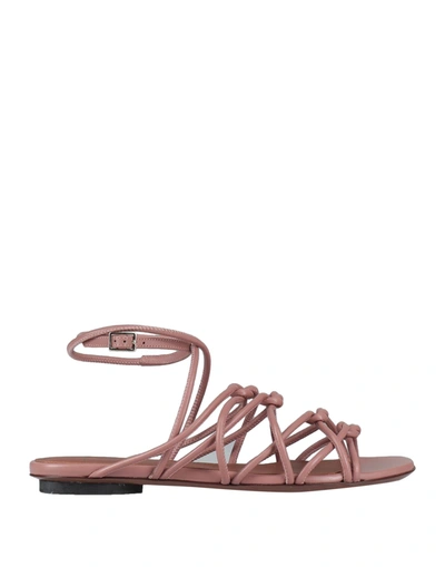 Shop L'autre Chose L' Autre Chose Woman Sandals Pastel Pink Size 7 Soft Leather
