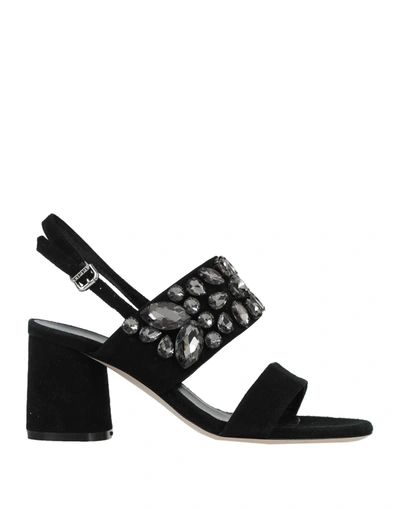 Shop Tiffi Sandals In Black