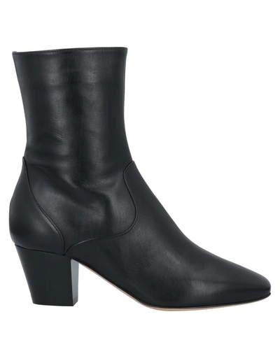 Shop Alberta Ferretti Woman Ankle Boots Black Size 7 Soft Leather