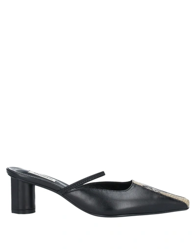 Woman Mules & Clogs Black Size 8 Soft Leather