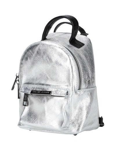 Shop Tuscany Leather Backpacks In Silver