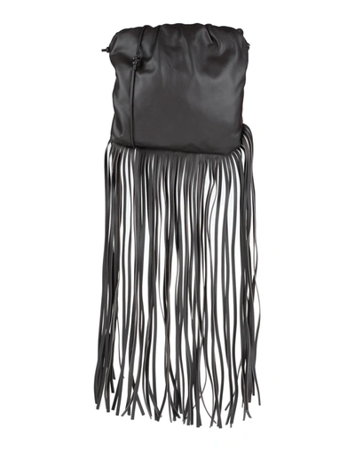Shop Bottega Veneta Woman Cross-body Bag Dark Brown Size - Calfskin
