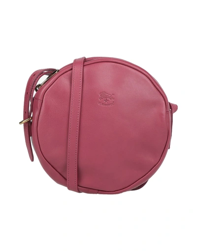Shop Il Bisonte Handbags In Garnet