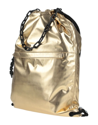 Shop Just Cavalli Backpacks In Gold