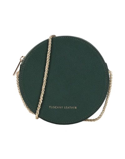 Shop Tuscany Leather Tl Bag Mini Bag Woman Cross-body Bag Dark Green Size - Soft Leather