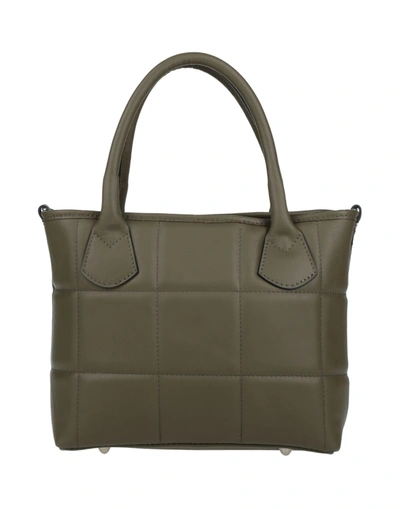 Shop Ab Asia Bellucci Handbags In Military Green