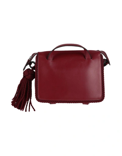 Shop Marco De Vincenzo Handbags In Maroon