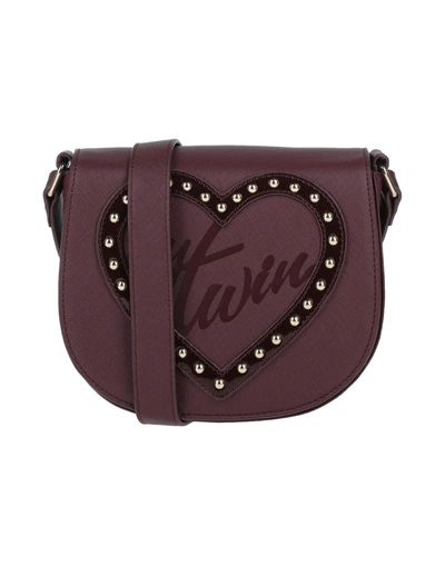 Shop My Twin Twinset Handbags In Deep Purple