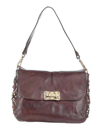 Shop Campomaggi Handbags In Dark Brown