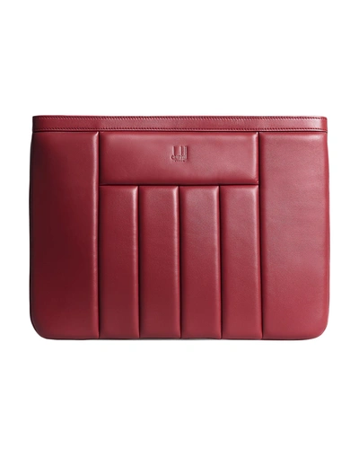 Shop Dunhill Man Handbag Red Size - Lambskin