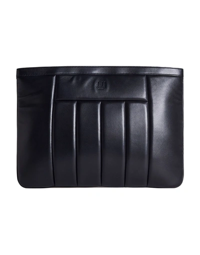 Shop Dunhill Man Handbag Black Size - Lambskin