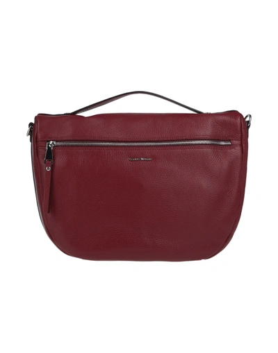 Shop Gianni Notaro C.j. Gianni Notaro Woman Handbag Burgundy Size - Calfskin In Red