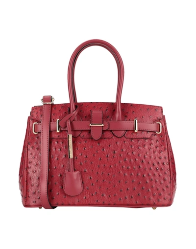 Shop Tuscany Leather Tl Bag Woman Handbag Burgundy Size - Soft Leather In Red