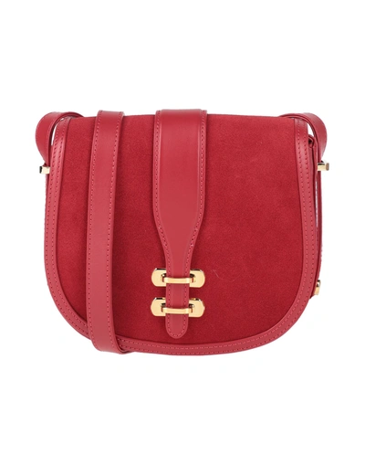 Shop Alberta Ferretti Handbags In Brick Red