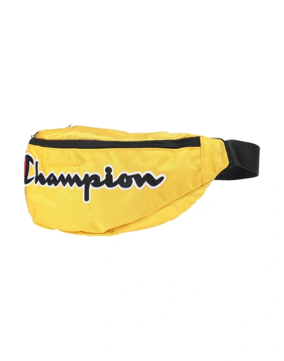 Shop Champion Man Belt Bag Yellow Size - Polyester, Polyurethane