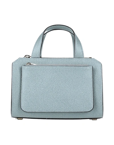 Valextra Handbags In Pastel Blue