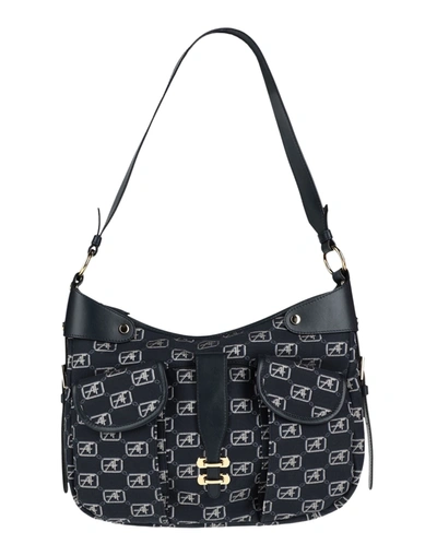 Shop Alberta Ferretti Handbags In Dark Blue