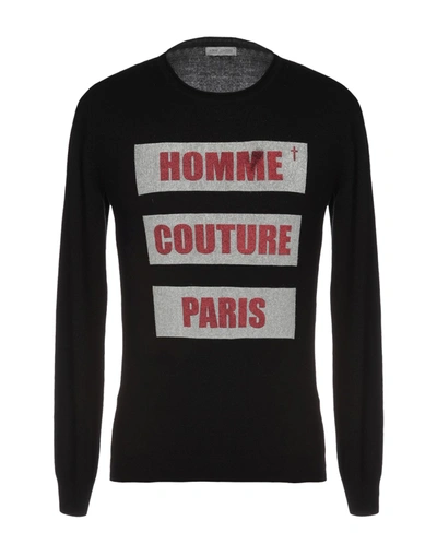 Shop Daniele Alessandrini Homme Sweaters In Black