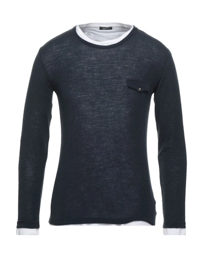 Shop Officina 36 Sweaters In Dark Blue