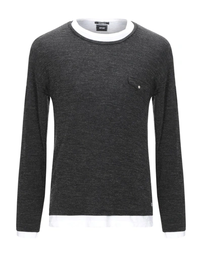 Shop Officina 36 Sweaters In Steel Grey