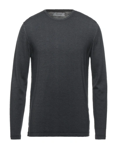 Shop Crossley Man Sweater Steel Grey Size Xl Merino Wool