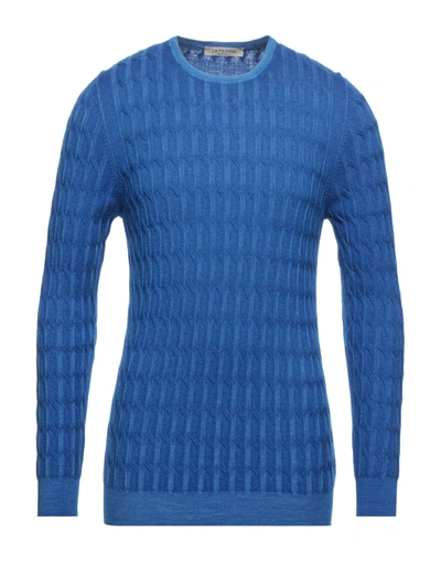 Shop La Fileria Sweaters In Bright Blue