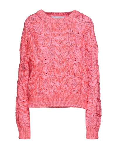 Shop Iro Woman Sweater Pink Size M Cotton, Polyamide, Mohair Wool, Acrylic