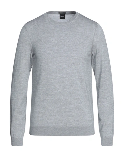 Hugo Boss Sweaters In Light Grey