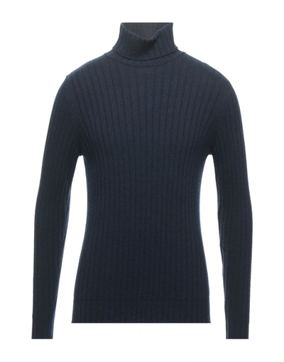 Shop Become Man Turtleneck Midnight Blue Size 46 Wool, Viscose, Polyamide, Cashmere