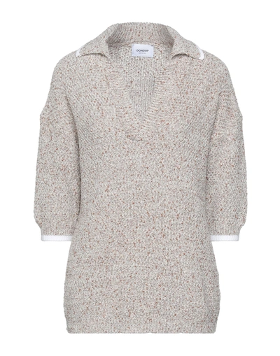Shop Dondup Woman Sweater Beige Size 6 Cotton, Polyamide, Polyester