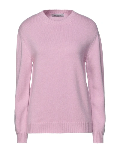 Shop Valentino Garavani Woman Sweater Pink Size L Cashmere, Polyester