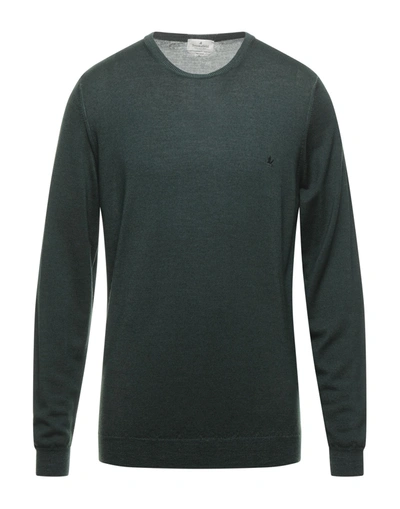 Shop Brooksfield Man Sweater Dark Green Size 46 Virgin Wool