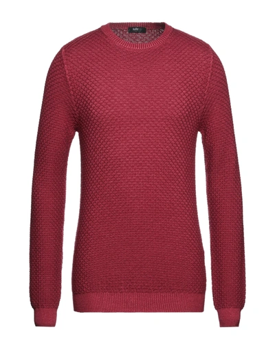 Shop Suite 191 Man Sweater Burgundy Size 44 Merino Wool In Red