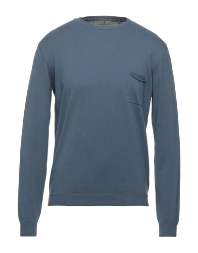 Shop Alessandro Gilles Sweaters In Slate Blue