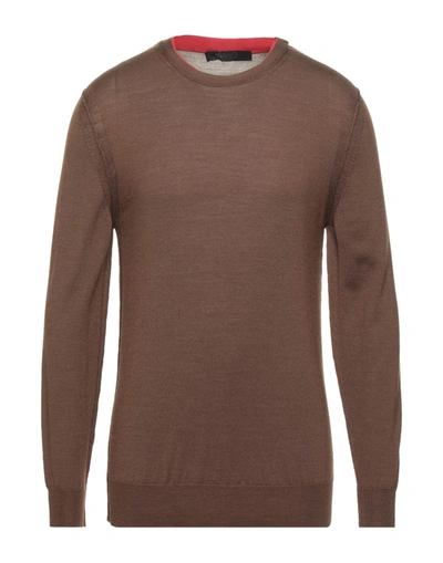 Shop Liu •jo Man Sweaters In Brown