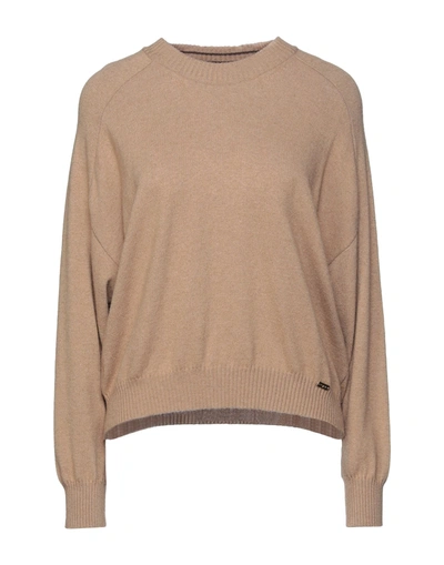 Shop Paola Prata Sweaters In Camel