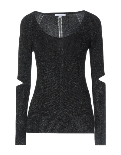Shop Patrizia Pepe Woman Sweater Black Size 2 Viscose, Polyamide, Polyester