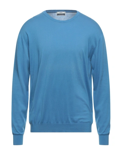 Shop Fedeli Sweaters In Pastel Blue