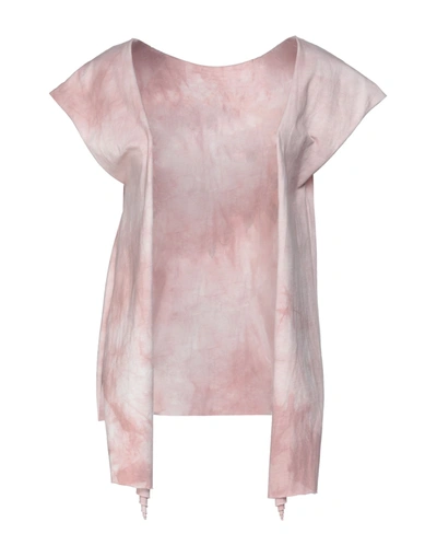 Shop Amen Woman Cardigan Light Pink Size 6 Cotton