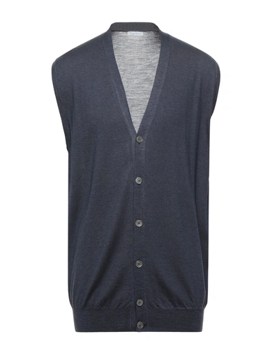 Shop Zanieri Cardigans In Dark Blue