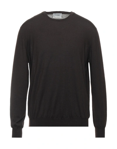 Shop Della Ciana Sweaters In Dark Brown