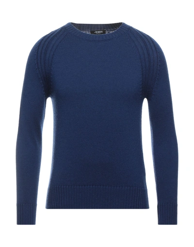 Shop +39 Masq Sweaters In Blue