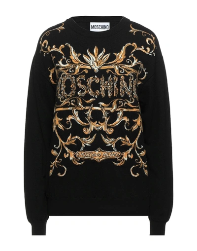 Shop Moschino Woman Sweater Black Size 8 Virgin Wool