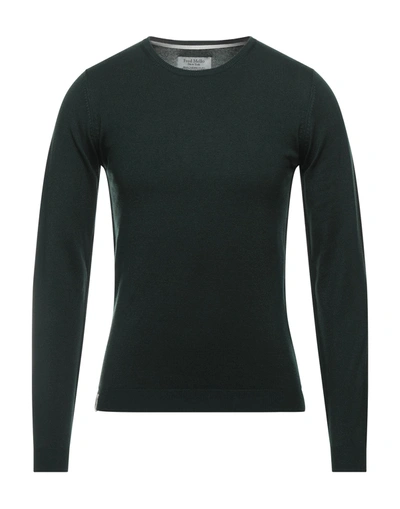 Shop Fred Mello Man Sweater Dark Green Size 3xl Viscose, Nylon