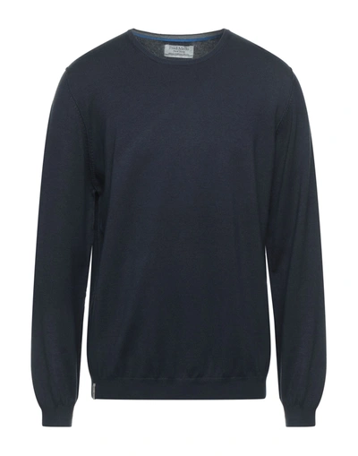 Shop Fred Mello Man Sweater Midnight Blue Size S Viscose, Nylon